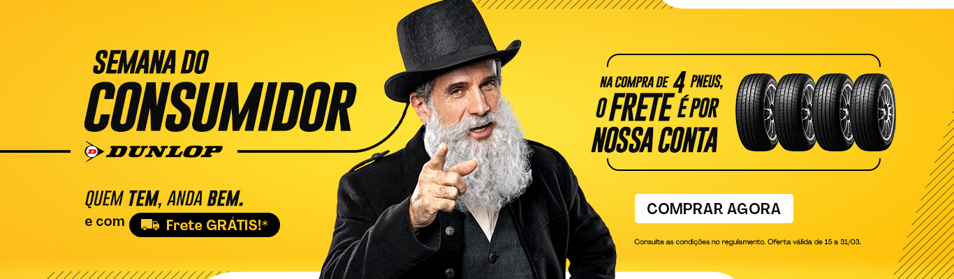 Banner Promoção Mês do Consumidor Dunlop